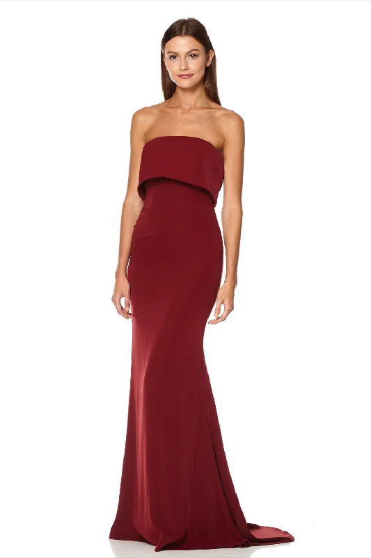 Blaze Strapless Maxi Dress With Overlay