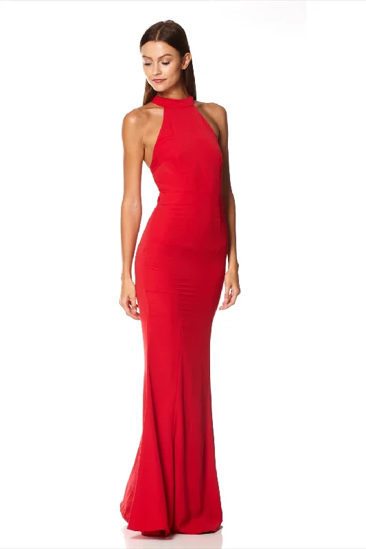 Caden Halter Neck Maxi Dress