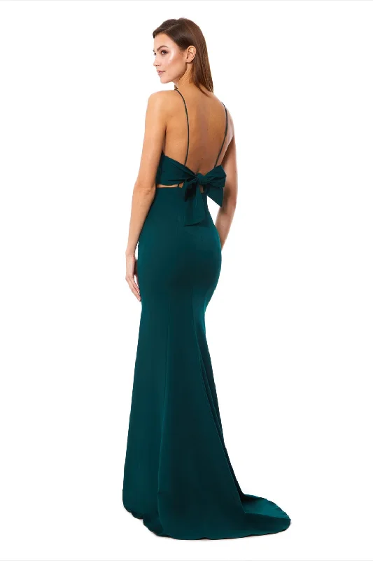 Jemima Square Neck Maxi Dress with Open Back