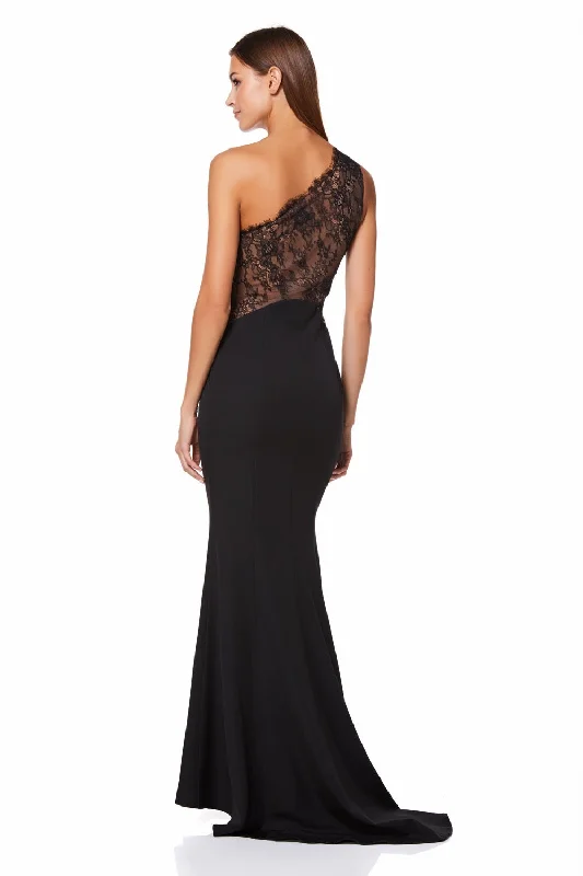 Zana One Shoulder Maxi Dress With Lace Back